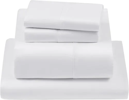 Vista 7 de LBRO2M Juego de sábanas de 100% algodón egipcio de 1000 hilos, tamaño King, 4 piezas, bolsillo profundo de 16 pulgadas, ropa de cama súper suave