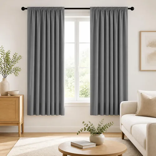 Vista 72 de Deconovo Cortinas opacas, aislamiento térmico, dobladillo para barra, reducción de ruido, certificado Oeko-TEX, cortinas de oscurecimiento