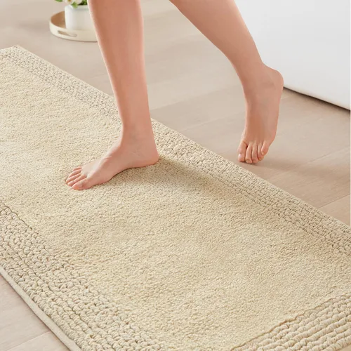 Vista 43 de Madison Park Splendor - Alfombra de baño reversible 100% algodón con mechones - 3000 GSM calidad hotelera lujosa felpa de pelo medio alfombrilla