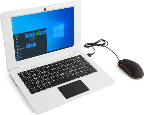 Vista 9 de Portátil de 10,1 pulgadas en línea Aprendizaje ordenador portátil Windows 10 OS Preinstalado Quad Core 32GB Netbook HDMI Webcam Oficina Netflix Negro
