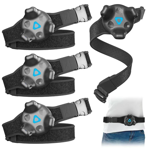 Vista 8 de Skywin VR Tracker Belt & VR Tracker Straps for HTC Vive System, 2 Pack Adjustable Belt and Hand Straps for VR Full Body Tracking