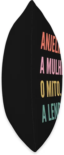 Vista 2 de Funny Portuguese First Name Design - Anjelina Throw Pillow