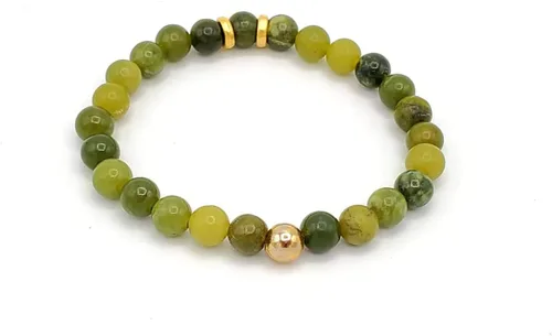 Vista 3 de Genuine Canadian Jade for Good luck Harmony and Health beaded bracelet