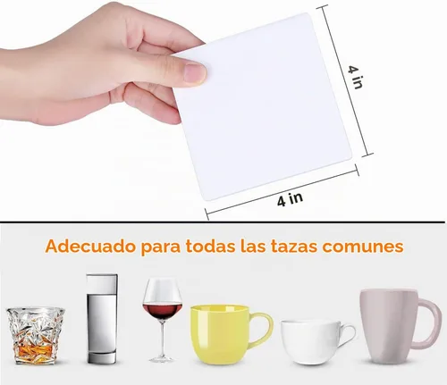 Vista 3 de 12 azulejos de cerámica para posavasos blancos 4x4 sin esmaltar, manualidades de bricolaje, cerámica lista para pintar