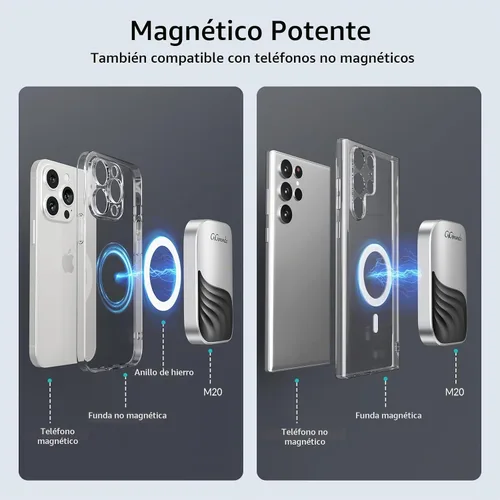 Vista 2 de GiGimundo SSD portátil magnético de 2 TB, SSD externo de hasta 2000 MB/s con USB-C 3.2 Gen 2x2, 4K ProRes HDR Record and Store, unidades de estado