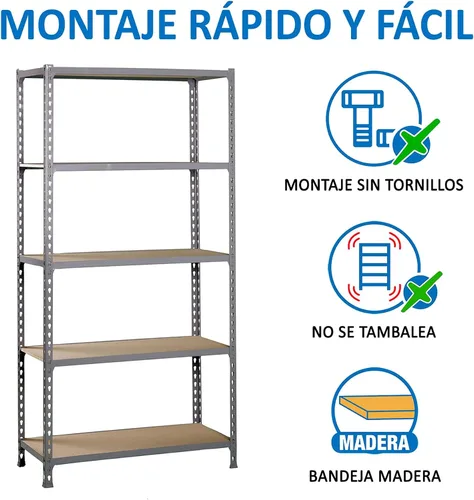 Vista 5 de KIT MADERCLICK PLUS 5/300 GRIS/MADERA