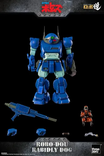 Vista 6 de THREEZERO Armored Trooper VOTOMS: Rabidly Dog ROBO-DOU Figura coleccionable