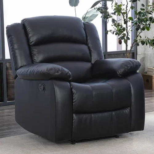 Vista 32 de EBELLO Juego de sofá reclinable manual, moderno juego de muebles reclinables de microfibra para sala de estar, incluye 2 sillas reclinables y 1 sofá