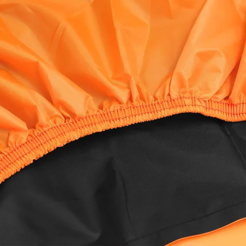 Vista 4 de uxcell L 190T protector de polvo de lluvia negro+naranja scooter motocicleta cubierta 86 "para Harley Davidson