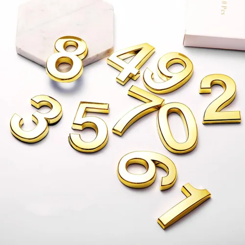 Vista 13 de HopeWan - Mini buzón de números de 1.5 pulgadas, número de puerta autoadhesivo, calcomanías pequeñas para decoración de manualidades.