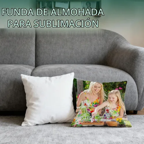 Vista 2 de OKBA 10 fundas de almohada de sublimación en blanco de 16 x 16 pulgadas, fundas de cojín blancas de satén brillante, fundas de almohada de 10 fundas