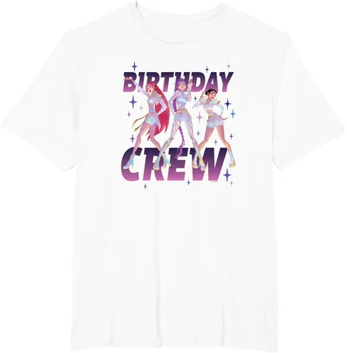 Vista 8 de Kpop Demon HUNTR/X Birthday Crew Camiseta con licencia