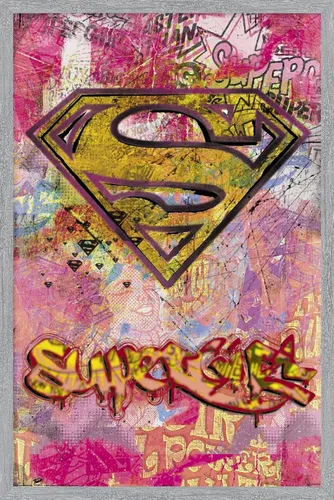 Vista 13 de Trends International DC Comics - Supergirl Wall Poster, 14.725" x 22.375", Barnwood Framed Version