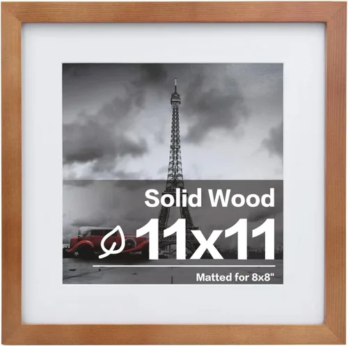 Vista 114 de Egofine - Portarretratos de 4 x 6 pulgadas, de madera maciza con plexiglás, para fotos de 3.5 x 5 con paspartú o de 4 x 6 sin paspartú, para colocar