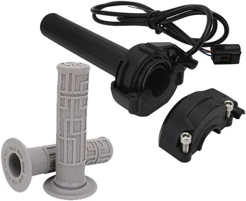 Vista 2 de JFG RACING Sur Ron - Acelerador eléctrico Sur Ron Twist con empuñaduras de manillar de goma para Sur Ron S/X Electric Dirt Bike - Gris