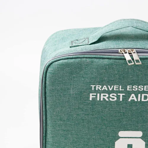 Vista 3 de TOPASION Bolsas de primeros auxilios vacías, bolsa de medicina para viajes, bolsa organizadora de suministros médicos, kit portátil para viajar