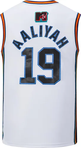 Vista 2 de Camiseta de baloncesto Aaliyah Jersey 19 Albañiles MTV Rock N Jock