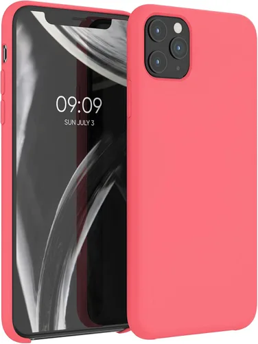 Vista 9 de kwmobile - Carcasa de silicona de poliuretano termoplástico (TPU) compatible con Apple iPhone 11 Pro Max, funda protectora suave y flexible de hule