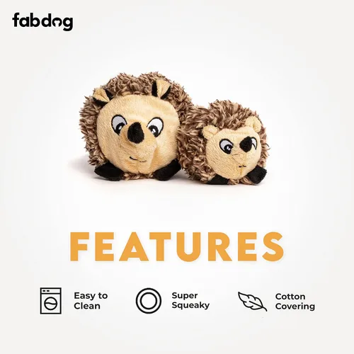Vista 3 de fabdog Hedgehog faball - Juguete chirriante para perros (pequeño)