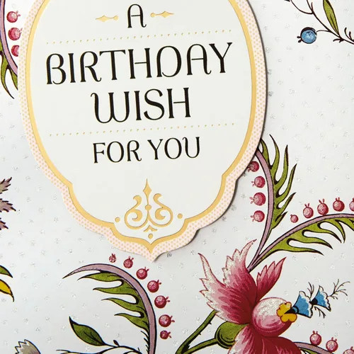 Vista 4 de Tarjeta de cumpleaños Hallmark Golden Thread (Un deseo de cumpleaños)
