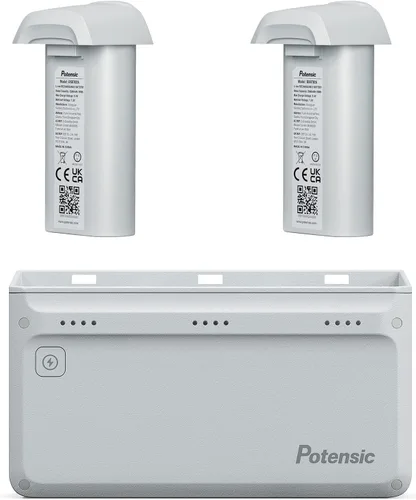 Vista 5 de Potensic Hub de carga paralelo Atom SE con 2 baterías inteligentes y 1 adaptador de carga súper rápida