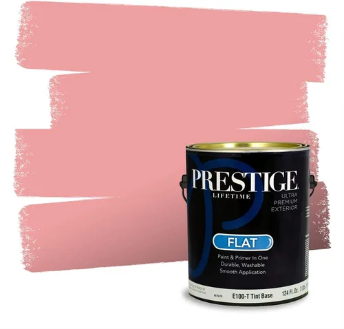 Vista 519 de Prestige Paints Pintura exterior e imprimación en uno, 1 galón, plano, coincidencia comparable de Valspar* Amber Rose*