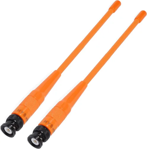Vista 9 de Antena BNC HYS-701N de doble banda VHF/UHF 2M 70CM Antena para ICOM IC-A14 IC-V8 Vertex HX300 HX320 Kenwood TK100 TK200 Radio de mano (3 unidades)