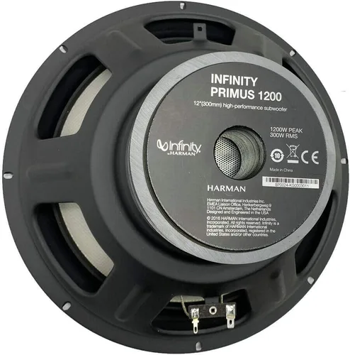 Vista 4 de Infinity Primus 1200 - Subwoofer de audio para automóvil de 12 pulgadas, 1200 W, potencia máxima, 4 ohmios