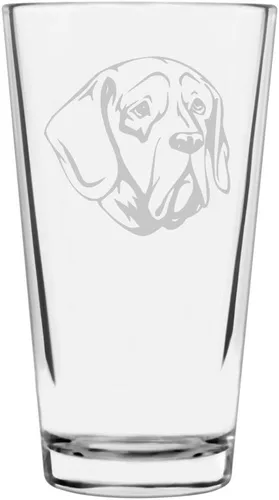 Vista 223 de Podenco Canario - Vaso de pinta de 16 onzas con temática de perro personalizado
