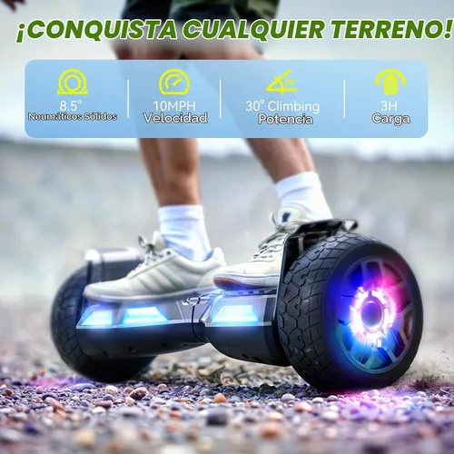 Vista 4 de CBD 8.5'' Offroad Scooter with Corlorful LED and Music Speaker