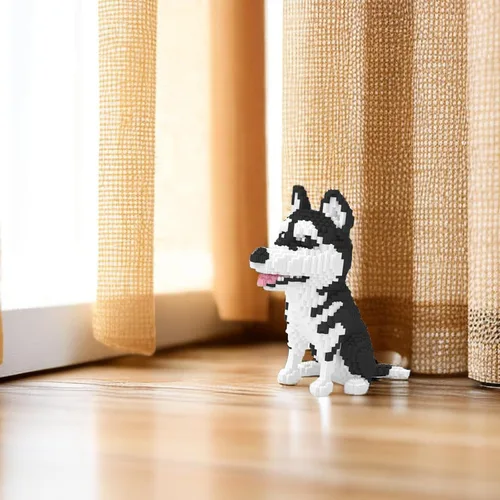 Vista 6 de Mini bloques de construcción Larcele de perros, ladrillos de juguete para construir mascotas, 950 piezas KLJM-02