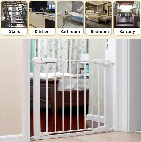 Vista 5 de OwnMy Adaptadores de puerta M10 (0.394 in/0.39 pulgadas), 4 piezas de varilla roscada para puerta, accesorios de varilla de husillo, piezas
