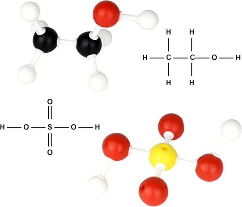 Vista 7 de 136pcs Química Orgánica Modelo Molecular Set para Estudiantes y Profesores Inorgánica y Orgánica Química Académica Educación 59 átomos y 76 Enlaces