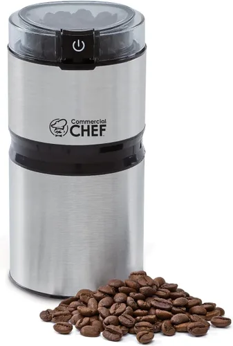 Vista 6 de Molinillo de café eléctrico para especias, molinillo de cuchillas de acero inoxidable para semillas de granos de café, nueces, especias, hierbas
