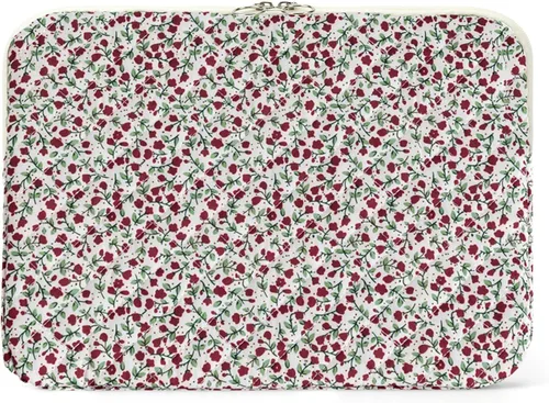 Vista 13 de Funda acolchada para laptop de 15 a 15.6 pulgadas, bonita funda protectora acolchada para computadora portátil con estampado floral para MacBook