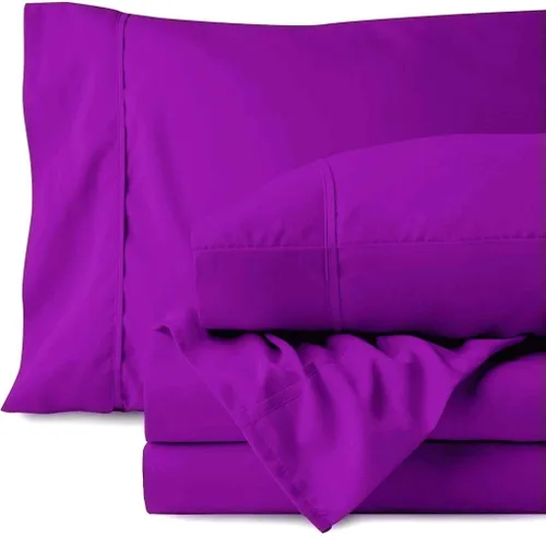 Vista 14 de 500TC Hoja de Super Calidad Ropa De Cama fija 100% algodón egipcio 4pc Set 24" pulgadas bolsillo extra profundo