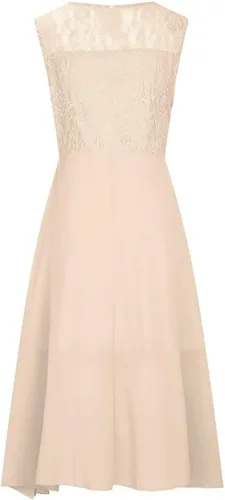 Vista 5 de Vestido de invitada de boda para mujer, de gasa, elegante, de encaje, sin mangas, para dama de honor, S-4XL