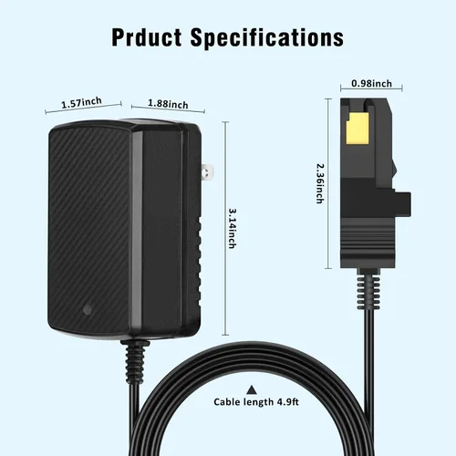 Vista 6 de Cargador de batería de 12 V para reemplazo del cargador de batería de Power Wheels