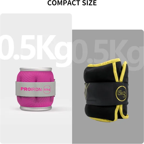 Vista 3 de PROIRON Ankle Weights for Women, Leg Weights for Men, Ankle and Wrist Weights 2/4/6/8LBS，Reflective Arm Weights for Jogging，Gymnastics，Aerobics
