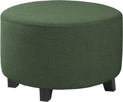 Vista 46 de H.VERSAILTEX Funda Deslizable para Otomana Rectangular Ajuste de Longitud 29"-34" Reposapiés Fundas Deslizables para Sofá Funda para Taburete