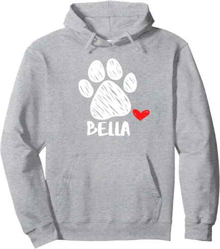 Vista 3 de Bella Dog name Puppy Parent Puppy Named Bella Sudadera con capucha para perros, Negro