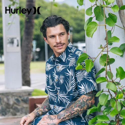 Vista 6 de Hurley One & Only - Camisa de manga corta abotonada para hombre