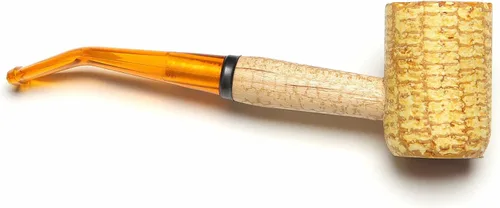 Vista 2 de Missouri Meerschaum - Pipa de tabaco de mazorca de maíz Legend - 5th Avenue, Bent Bit