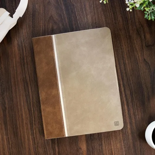 Vista 3 de KingBlanc Funda para iPad Pro de 11 pulgadas de 4ª/3ª/2ª/2ª generación (2022/2021/2020) con soporte para lápices, funda de soporte bicolor de cuero