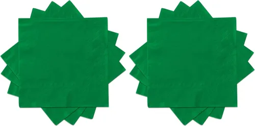 Vista 8 de Servilletas de cóctel de 3 capas, 80 unidades, servilletas de papel desechables, servilletas de cóctel de papel, servilletas de cena para Azul