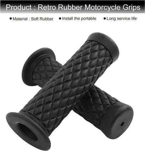 Vista 4 de FLYPIG 7/8" 0.866 in 1" 0.945 in universal antideslizante goma motocicleta manillar agarre extremo para Honda Yamaha Suzuki Kawasaki Polaris Arctic