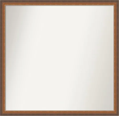 Vista 177 de Amanti Art Espejo de baño de bronce para sobre fregadero, 29 x 19 pulgadas, espejo rectangular de bronce antiguo, marco de madera tradicional
