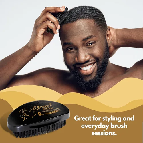 Vista 8 de OCEAN VIEW DEEP WAVES POMADE Cepillo ondulado 360 + grasa de ondas 360