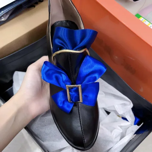 Vista 5 de COSGOGO Genshin Impact Fontaine Furina - Zapatos de cosplay para Halloween, carnaval, fiesta, juego de anime, para mujeres y hombres, zapatos