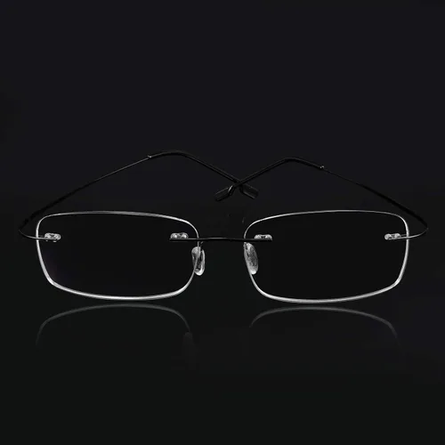 Vista 4 de FEISEDY Gafas de lectura ligeras sin montura de acero inoxidable antiazul B2686